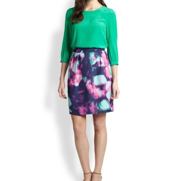 Kate Spade Barry Abstract Water color Skirt - Picture 4 of 8